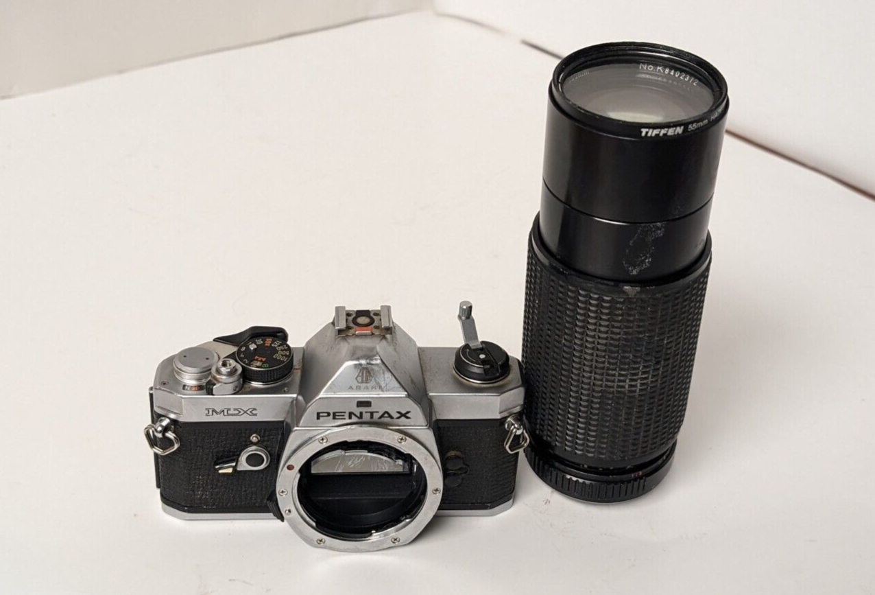 Asahi Pentax MX 35MM Film Camera W/ Albinar-ADG 1:5.6 75