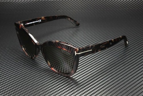 Pre-owned Tom Ford Allstair Ft0524 54h Havana Brown Polarized Women's 56 Mm Sunglasses