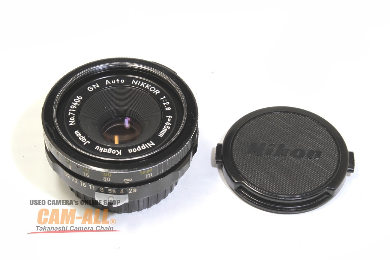Nikon ニコン GN Auto Nikkor 45mm f2.8 非Ai トップカメラオンライン / 【中古】 ニコン(nikon) GN Auto