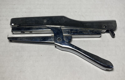 Vintage Stanley Bostitch P3 Stapling Plier Chrome Handheld Stapler Made in USA