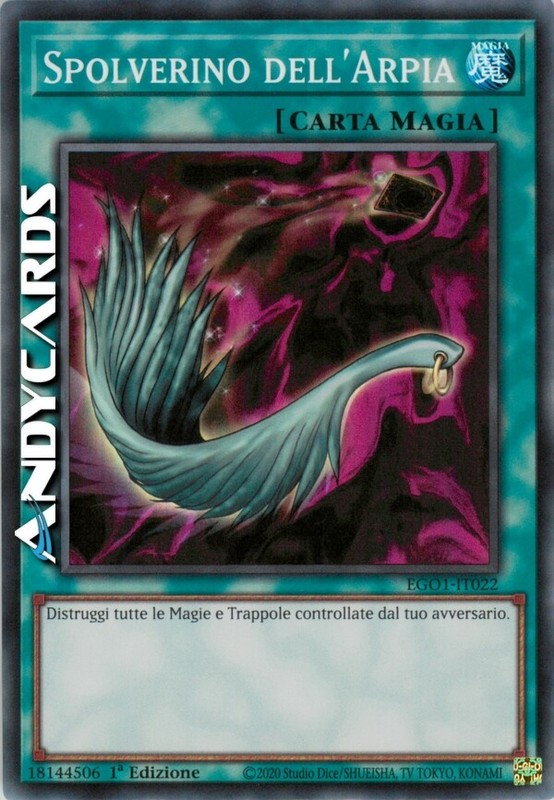 Spolverino Dell'Arpia â¢ (Harpie'S Feather Duster) â¢ Super R â¢ Ego1 It022 â¢ 1ed