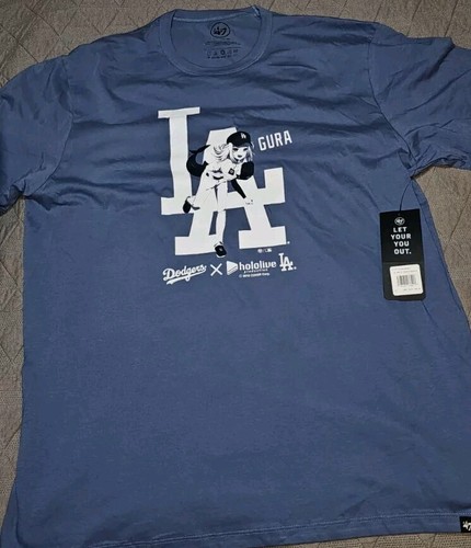 Dodgers Hololive IN HAND Baseball Shirt Limited Edition GAWR Dodgers Hololive IN HAND Baseball Shirt Limited Edition GAWR