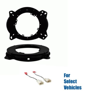 6.5'' 6.75'' Car Stereo Radio Front Door Speaker Plates+Wire for some Toyota Lexus