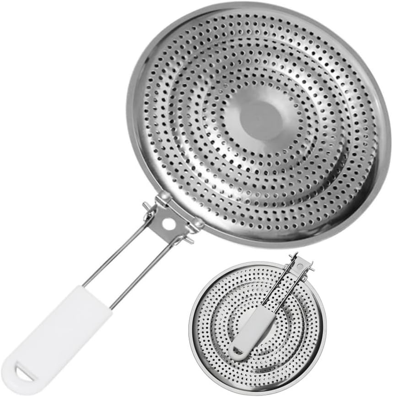 Stainless Steel Simmer Plate Flame Guard with Cool Touch Handle