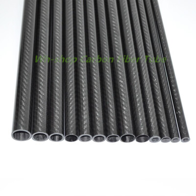 3K Carbon Fiber Tube OD5 6 8 10 12 14 16 18 20 22 25 30 32 40 50 60 x1M Pipe