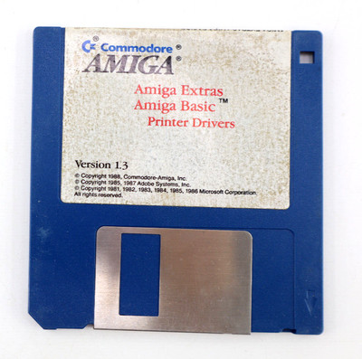 Commodore Amiga Extras, Amiga Basic, Printer Drivers 3.5 Floppy Disk