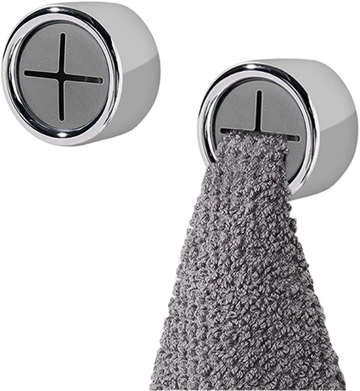 Shakeel 2PCS Self-Adhesive Towel Holders | Tea Towel Holder for Kitchen Bathroom