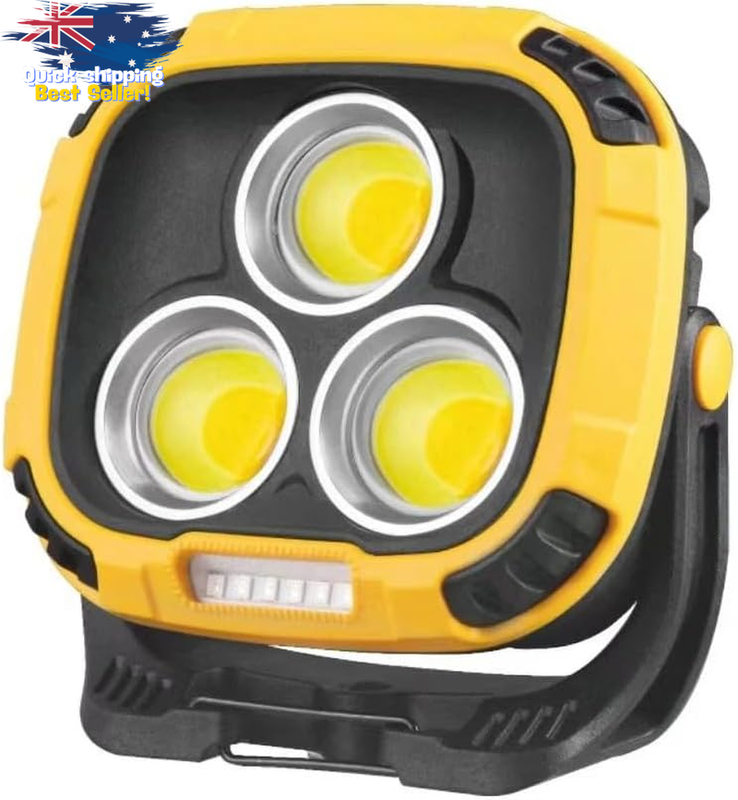 3300 Lumen Rechargeable Work Light, Magnetic Base, 18 Modes, Camping, Emergency