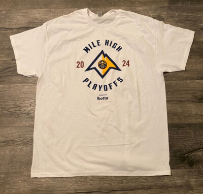 DENVER NUGGETS 2024 MILE HIGH PLAYOFFS Round 1 Game Giveaway Shirt XL vs. Lakers