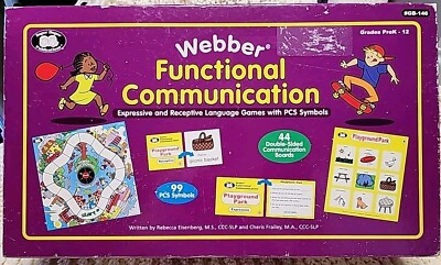 Webber Functional Communication Game Boards Cards Pieces Book Learning