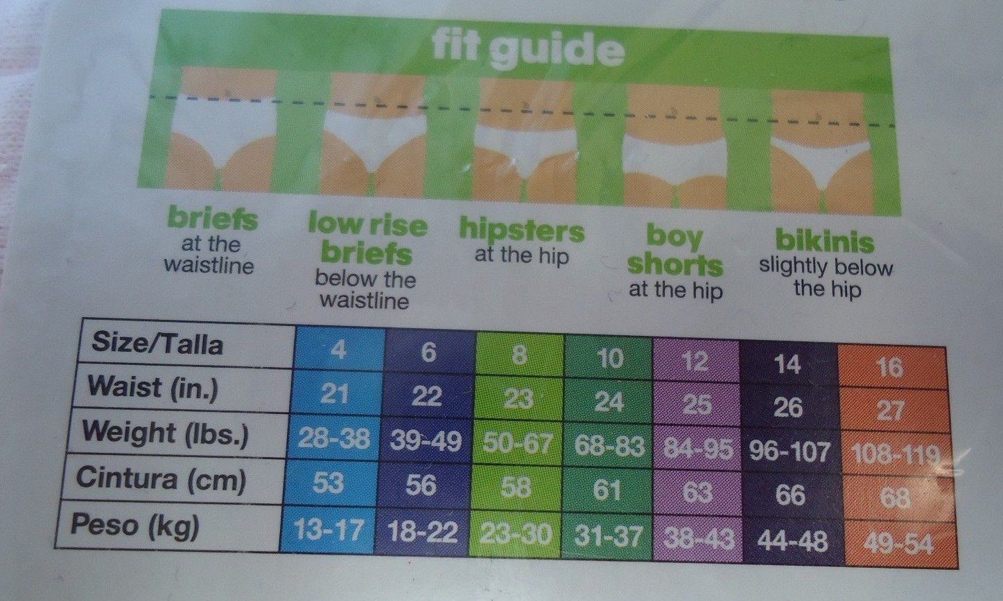 HANES GIRLS HIPSTERS & BIKINIS UNDERWEAR SIZE 12 NEW