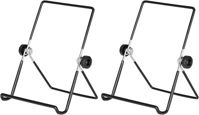 (2 Pack Adjustable Iron Display Stand Easel Foldable Tablet Stand Holder,Display