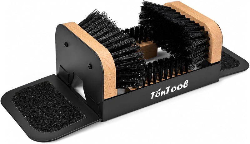 Boot Brush Scraper Outdoor Heavy Duty Boot Cleaner Brush Outdoor with Natural St