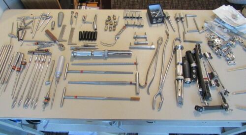 Lot Ortho Stainless Steel Instruments Science Tools Reamer Taps Drills Calipers 