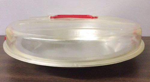 VTG CENTURY ALUMINUM WARE USA PIE CARRIER W/ LID 11.5” TOTAL, FOR 9” PIE