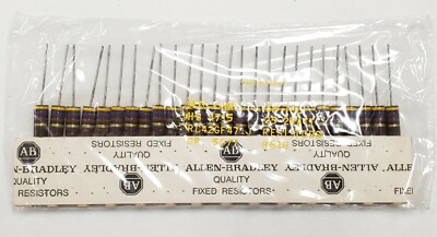 Allen Bradley & Ohmite - Carbon Composite RESISTORS - 1 Watt & 2 Watt - NOB