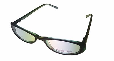 Jill Stuart Ophthalmic Womens Red Green Rectangle Plastic Frame JS 138 3. 49mm