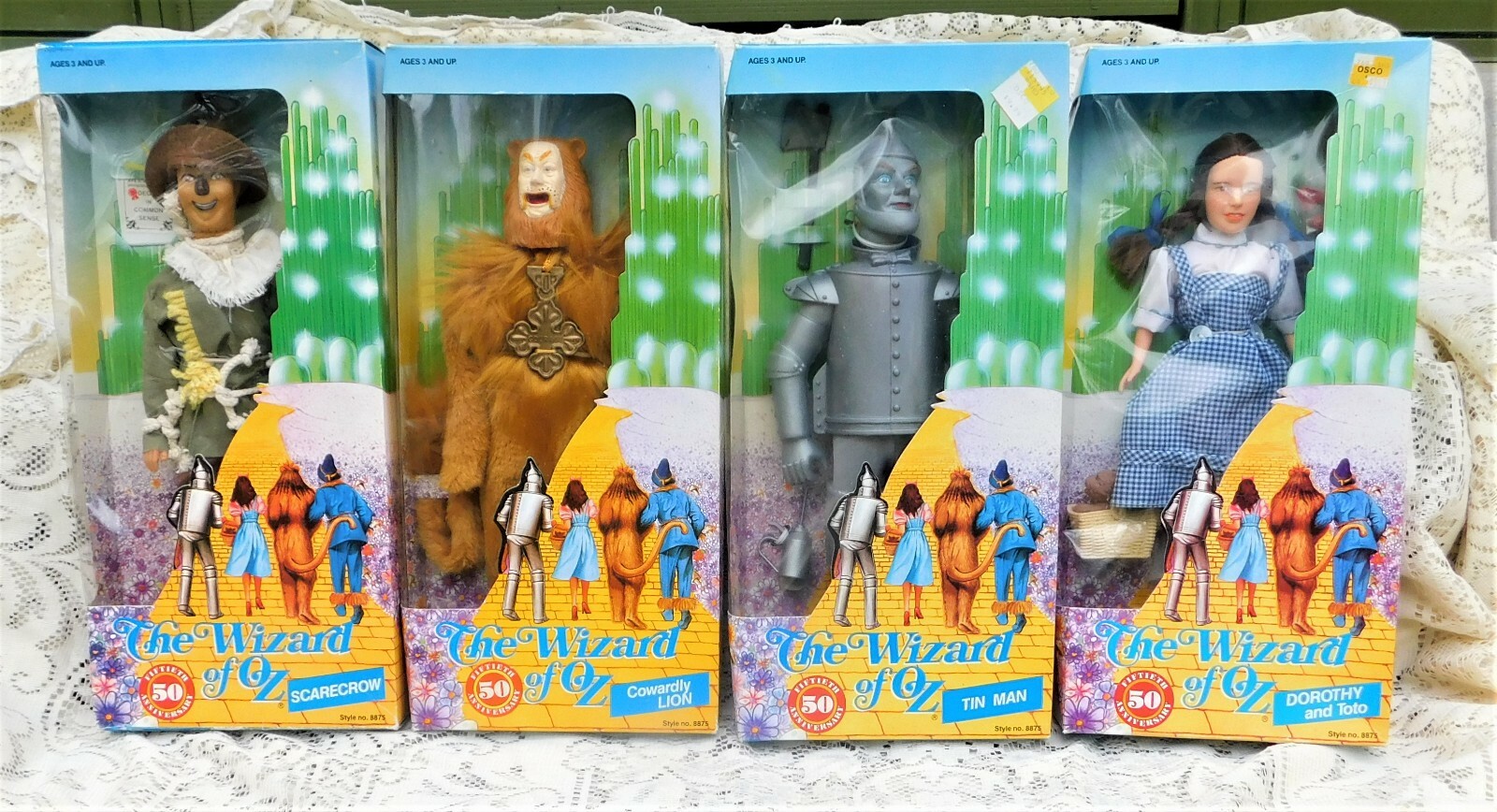 4 Vintage 1988 Lowes Turner Entertainment Wizard of Oz 50th 4 Vintage 1988 Lowes Turner Entertainment Wizard of Oz 50th