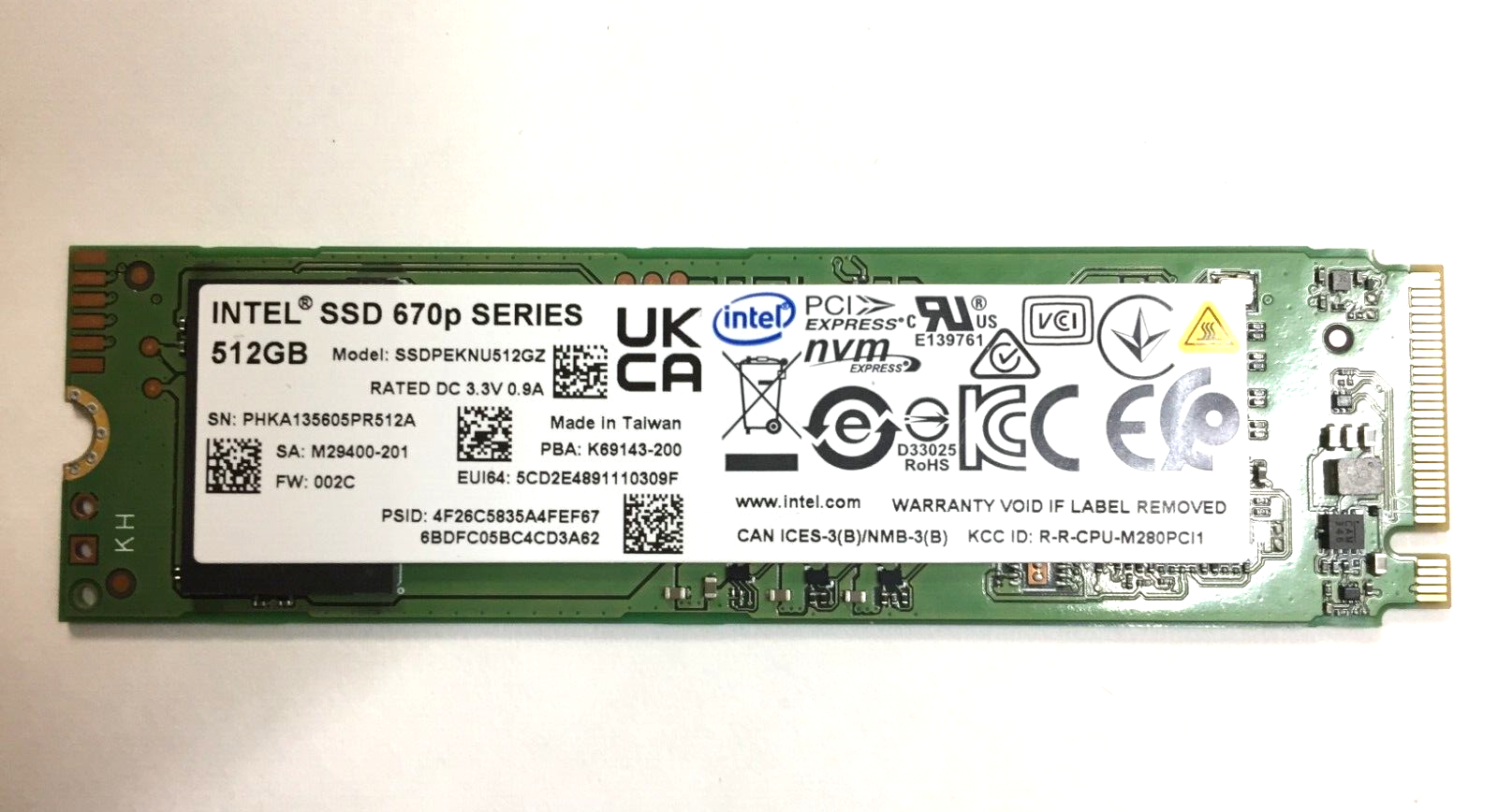インテル intel SSD 660p 512GB M.2 2280 NVMe SSD 660p M.2 SSDの性能