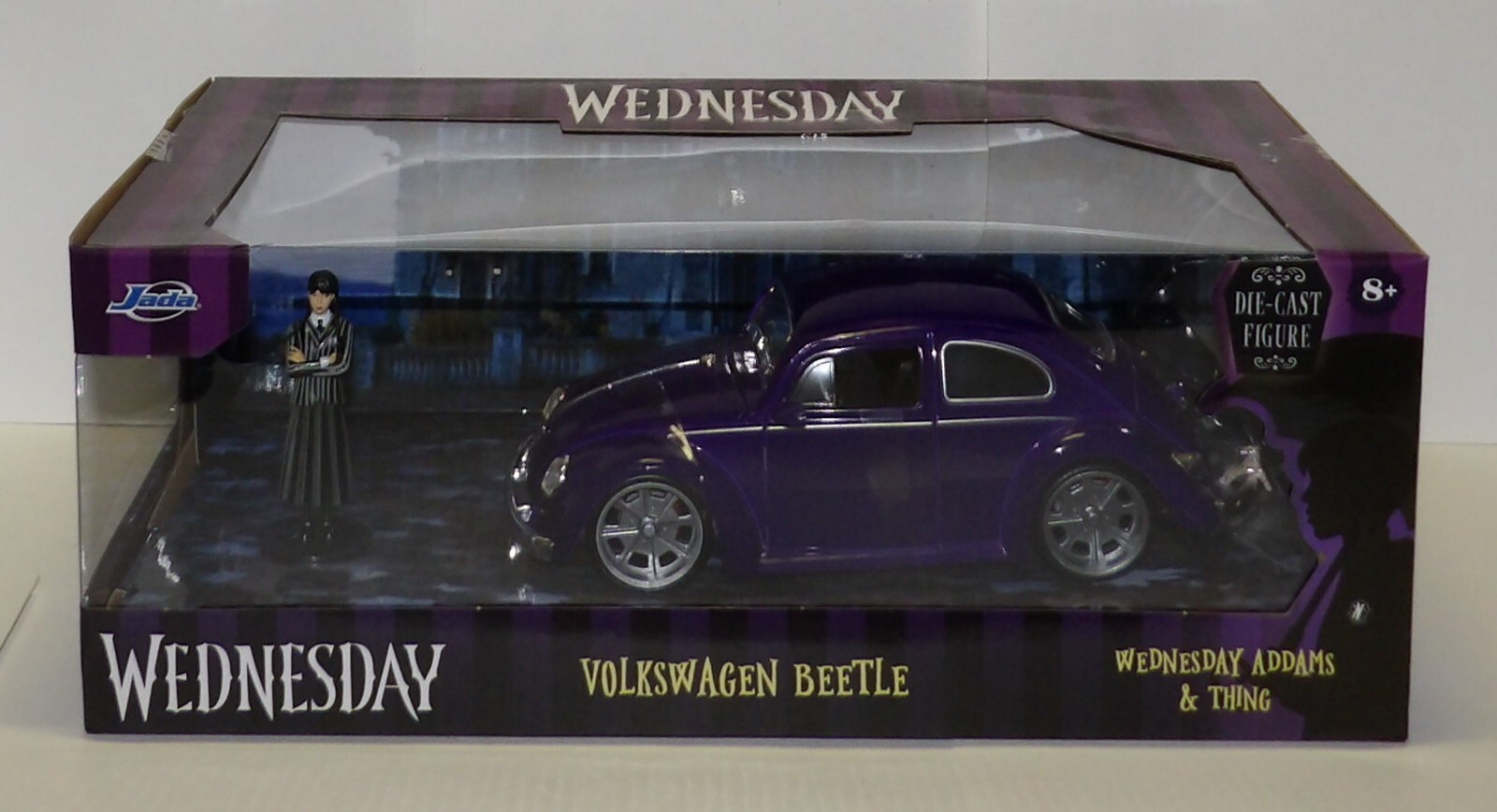 Jada Wednesday VOLKSWAGEN BEETLE w/ Wednesday Addams & Thing