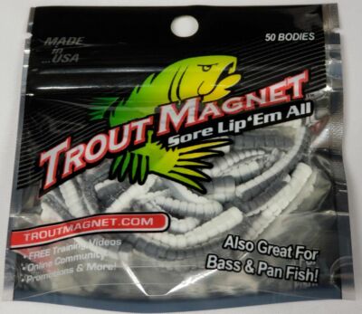 NEW   Trout Magnet   50 Pc. TM Body Pack  (NEW COLOR)