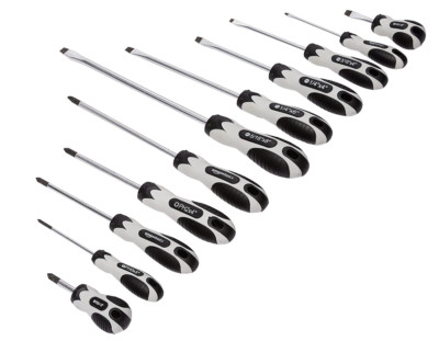 Screwdriver Set - Slotted and Phillips Amazon Basics 11-Piece Magnetic Tip