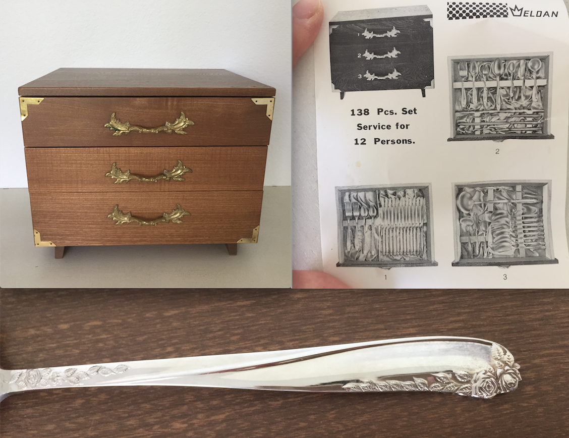 Vintage Eldan ELD22 Nickel Silver 138 pc Flatware Full Set