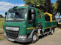 2015 DAF LF 45.20 12T D/S WITH HIAB XS 077 HIDUO CRANE.