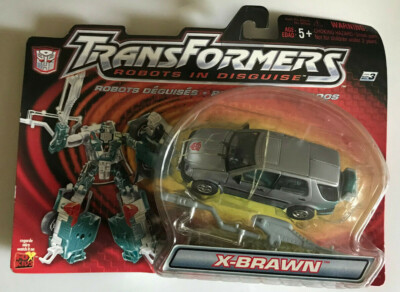 VINTAGE TRANSFORMERS ROBOTS IN DISGUISE DELUXE X-BRAWN HASBRO 2001 MOC NEW