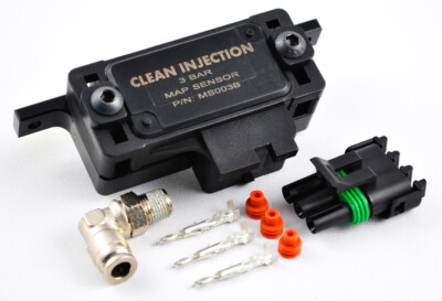3 bar map sensor GM mount bracket 1/8npt Connector push lock Kit 2jzgte 1jzgte