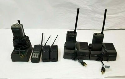 LOT 6x MOTOROLA HANDI-TALKIE FM RADIO + 3x CHARGERS MT1000 MT2000 MT500 | P1225!. Buy it now for 199.95