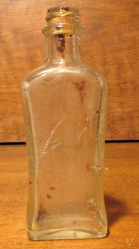 lot of 5 small Vintage Glass Bottles VGC