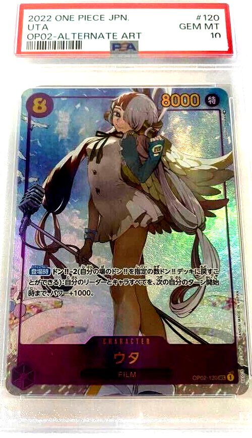 PSA 10 Uta Alt Art OP02-120 SEC Paramount War ONE PIECE Card
