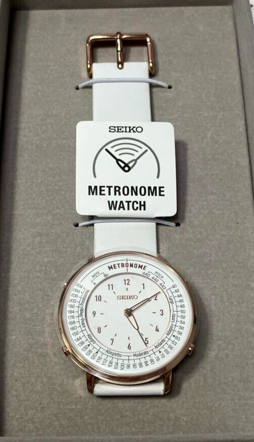 Pre-owned Seiko Metronome Watch Standard Line Color White Smw002a Reference Tone Brand
