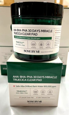 SOME BY MI AHA BHA PHA 30 Days Miracle Truecica Clear 70 Pads 4.22Oz, 125ml