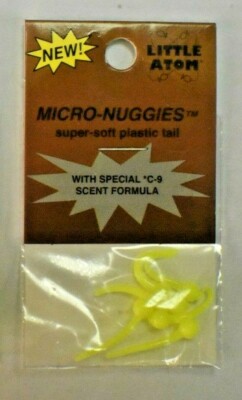 Little Atom Nuggie Soft Plastic Panfish Baits Micro Nuggies (6 Pieces per pack)