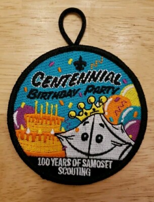 Samoset Council Centennial Birthday Party 100 Years Samoset Scouting Patch BSA