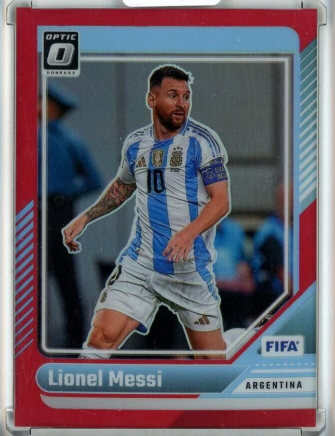 2024-25 Donruss Soccer Lionel Messi Base Optic/Red/#80 /299