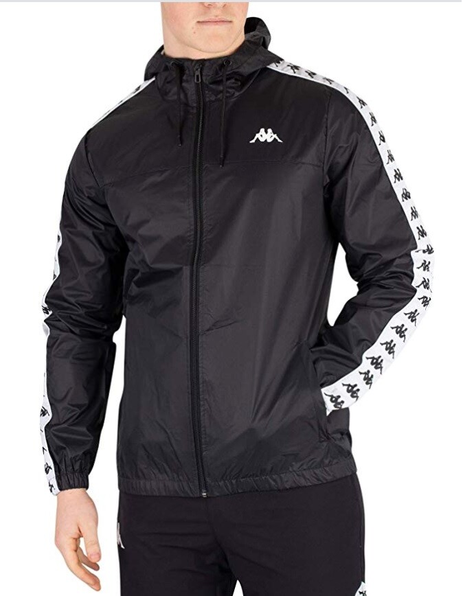 【18％OFF】 Dawson Kappa Men's Rain Black - Top Windbreaker Coat Jacket ジャケット・アウター