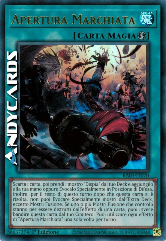 Apertura Marchiata • (Branded Opening) • Ultra R • Ra03 It070 • 1ed • Yugioh!