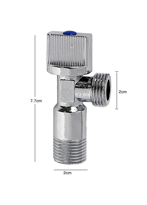Rubinetto Sottolavabo Cromato 1/2 1/2 Sotto Lavandino Metallo Cromo Valvola dfh