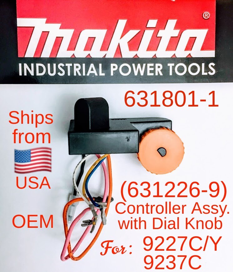 MAKITA 631801-1 (631226-9) Controller Assy+ Dial Knob for
