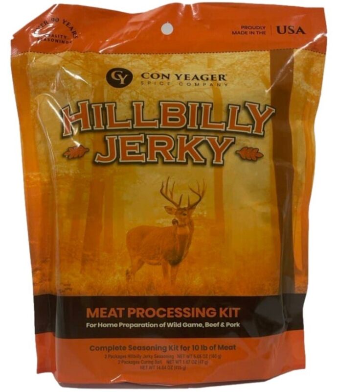 Con Yeager Hillbilly 10lbs of Meat Jerky Meat Processing Kit #40418 Seasoning