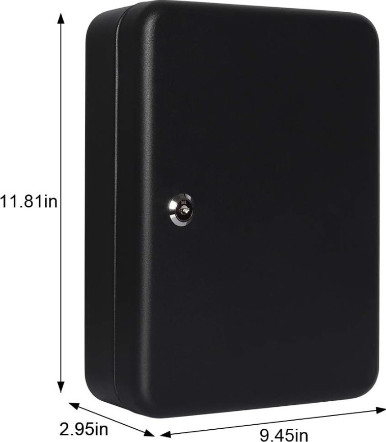 Key Cabinet Wall Mount Key Lock Box with Key Management Locking Key Organizer