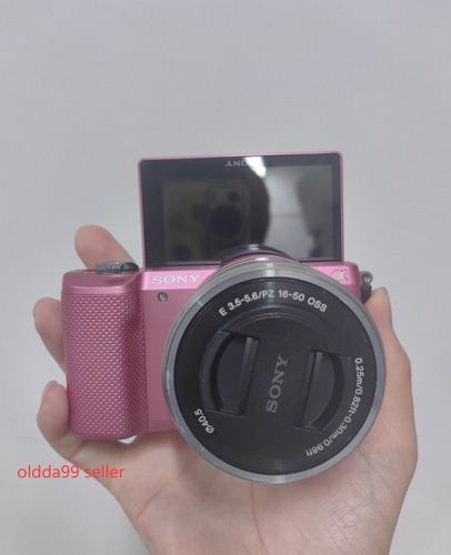 Sony Alpha a5000 Flip Screen Mirrorless Digital Camera Pink