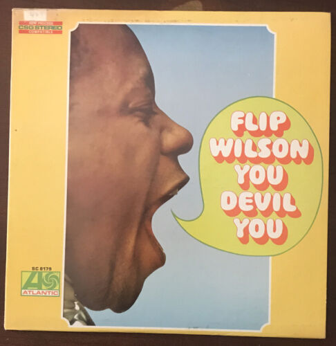 Flip Wilson You Devil You Atlantic ‎lp SC 8179 1968 Excellent Cond Vinyl Comedy