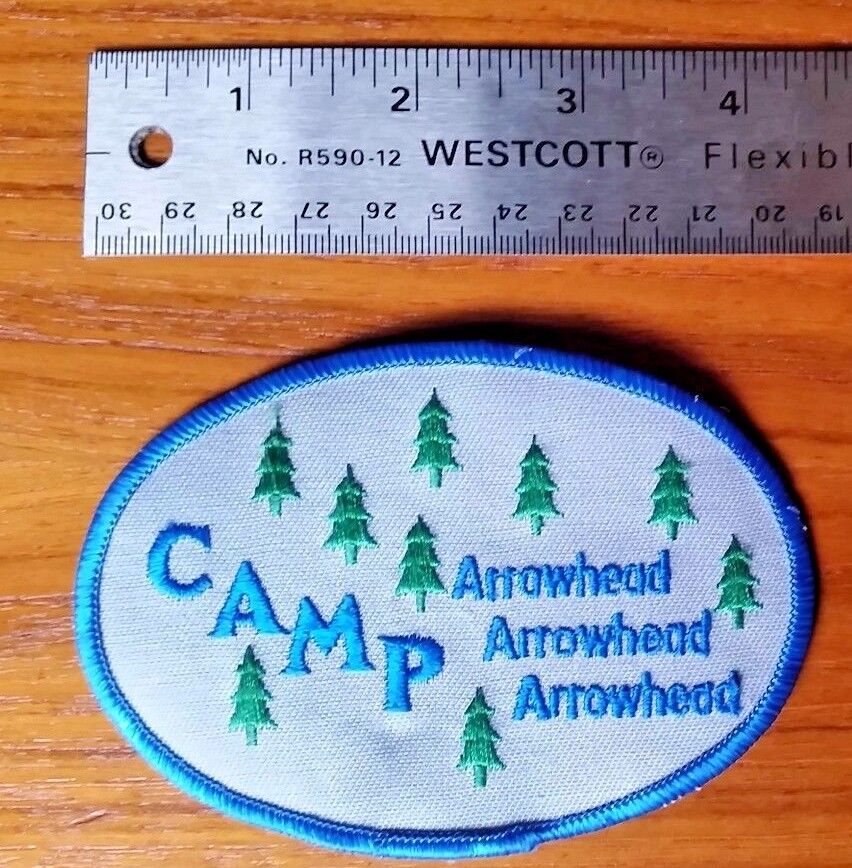 Vintage Boy Scouts of America Camp Arrowhead Patch - Oval Fir ...