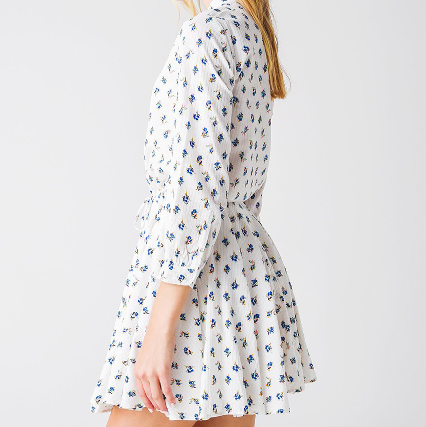 ZADIG & VOLTAIRE ZADIG & VOLTAIRE RANIL DOBBY LIGHT FLOWER DRESS / WKCA0402F