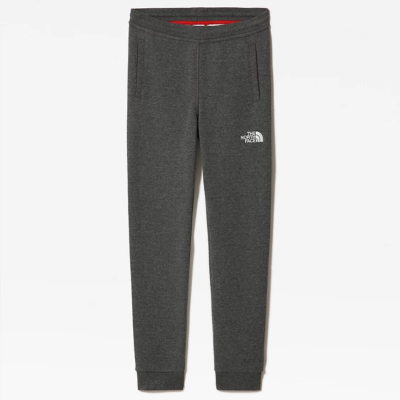 The North Face Youth Fleece Kids Pants Grey Cotton Jogging Bottoms