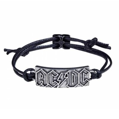 Alchemy Gothic AC/DC Logo Unisex Cord Bracelet   Local Stock   Gothic